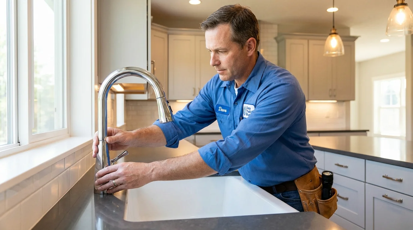 Kitchen faucet installation by Johns Plumbing LLC in Hartsville