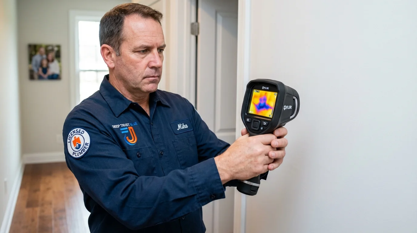 Thermal imaging leak detection by Johns Plumbing LLC in Hartsville